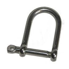 LARGE SHACKLES WITH SCREW PIN AND  EYE - Loose Pin -  4mm ~ 5/32" to 10 mm ~ 3/8"