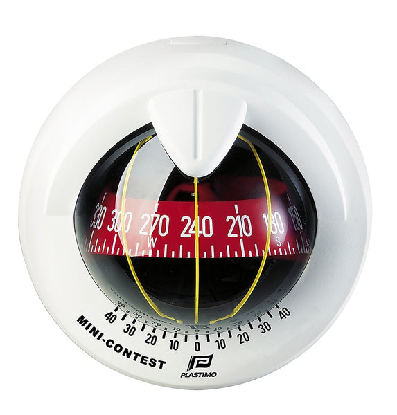 MINI CONTEST COMPASS - Plastimo - 55406 - White Bezel - Red Card