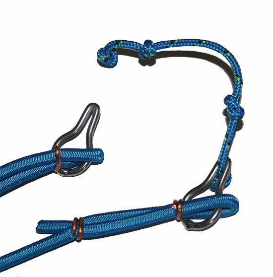 Laser sailboat Inhauler, shock cord with Qlok system