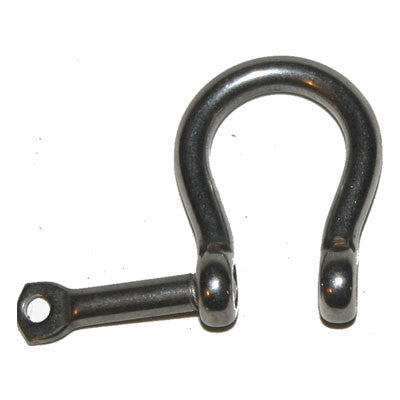 Bow shackles - Captive screw pin with eye - 4mm ~ 5/32" to 12mm ~ 1/2".
