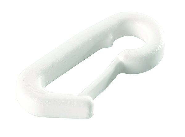 SNAP HOOK SMALL- HPN021A - WHITE - 6mm ~1/4" Eye Line - 4 PIECES SET