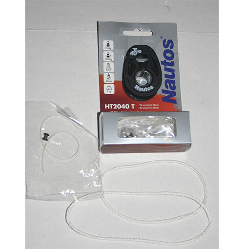 Tie on block - 40mm sheave - Ultralight - HT2040T COMPLETE SET